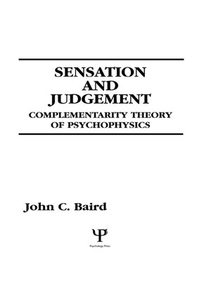 cover image of Sensation and Judgment